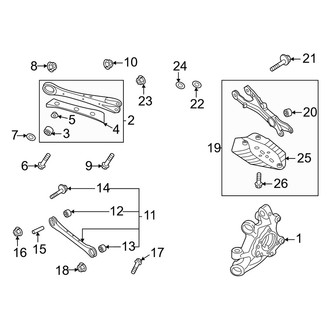 Genesis OE - Rear Suspension - Suspension Components (Lower Arms)