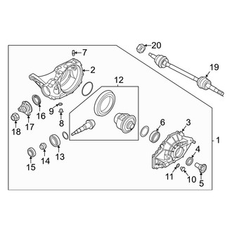 Genesis OE - Rear Suspension - Axle & Differential (Sport Advanced / Sport Prestige 3.5L)