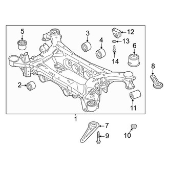 Genesis OE - Rear Suspension - Suspension Mounting (2.5L)