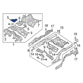 Genesis OE - Front Center Floor Pan Reinforcement