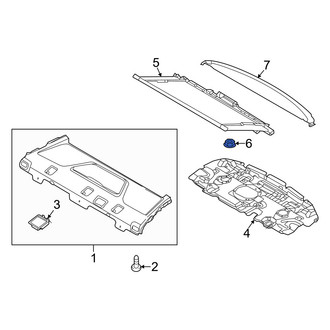 Genesis OE - Back Glass Sunshade Nut