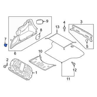 Genesis OE - Trunk Trim Panel Clip