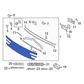 Genesis OE - Rear Trunk Trim Panel