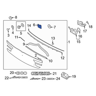 Genesis OE - Trunk Trim Panel Clip