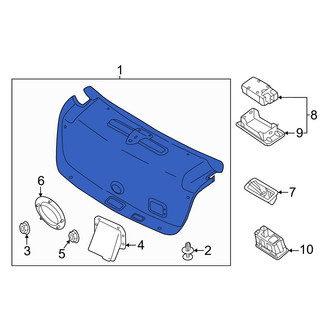 Genesis OE - Rear Deck Lid Trim