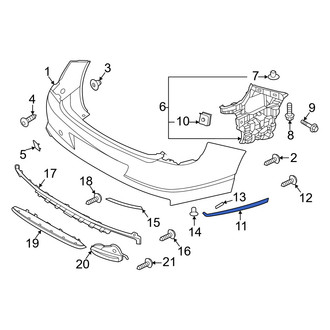 Genesis OE - Rear Left Bumper Trim