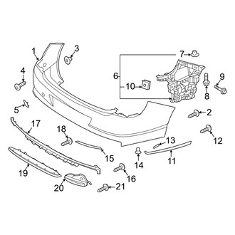 Genesis OE - Rear Bumper - Bumper & Components (Cover & Trim), (Base / Advanced / Prestige)