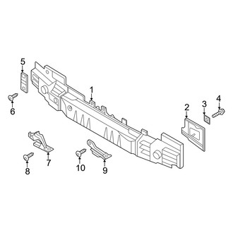 Genesis OE - Rear Bumper - Bumper & Components (Mounting Components), (Base / Advanced / Prestige)