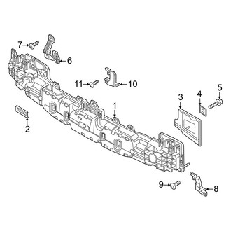 Genesis OE - Rear Bumper - Bumper & Components (Mounting Components), (Base / Advanced)