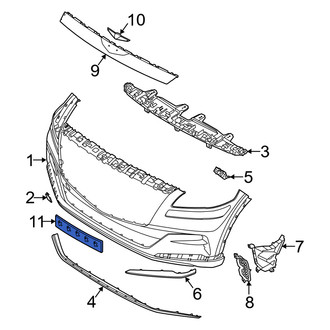 Genesis OE - Front License Plate Bracket