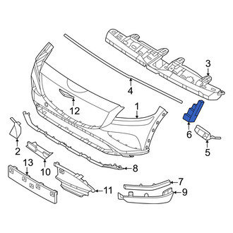 Genesis OE - Front Left Inner Bumper Cover Bracket