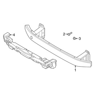 Genesis OE - Front Bumper & Grille - Bumper & Components (Impact Bar)