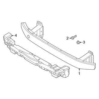 Genesis OE - Front Bumper & Grille - Bumper & Components (Impact Bar)