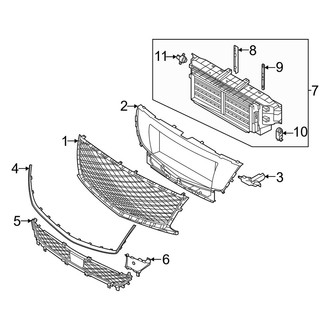 Genesis OE - Front Bumper & Grille - Grille & Components
