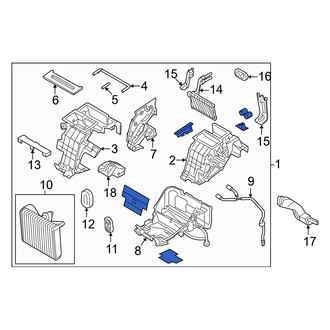 Genesis OE - Front HVAC Unit Case Assembly