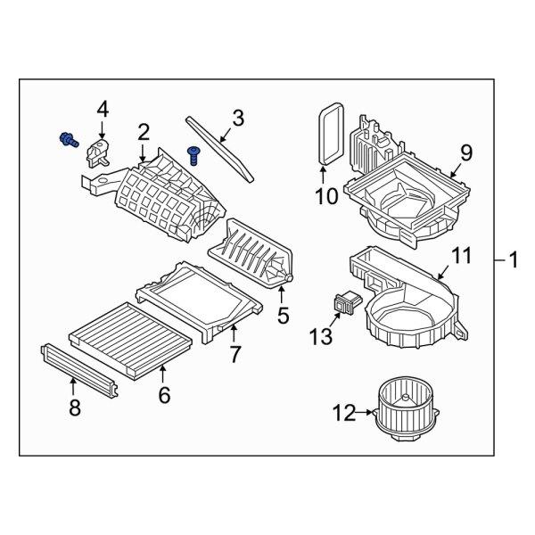 HVAC Blower Case Assembly