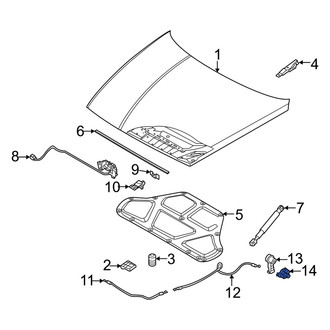 Genesis OE - Hood Release Handle Bracket