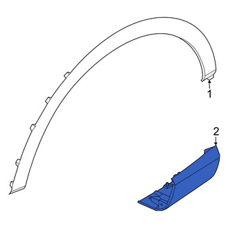 Genesis OE - Front Left Fender Molding