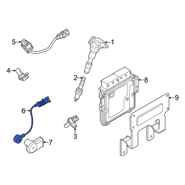 Ignition Knock (Detonation) Sensor