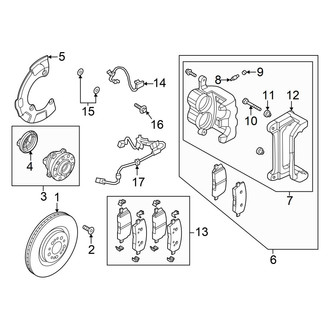 Genesis OE - Front Suspension - Brake Components