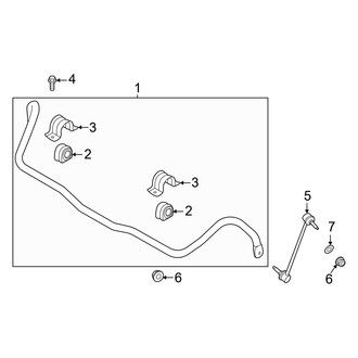 Genesis OE - Front Suspension - Stabilizer Bar & Components (RWD)