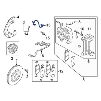Genesis OE - Front Left Brake Hydraulic Hose