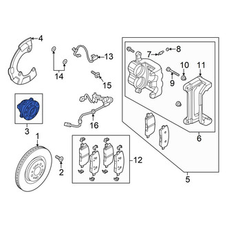 Genesis OE - Front Wheel Bearing and Hub Assembly