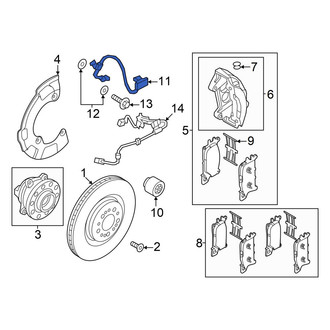 Genesis OE - Front Left Brake Hydraulic Hose