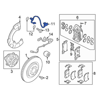Genesis OE - Front Left Brake Hydraulic Hose