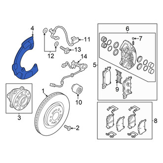 Genesis OE - Front Left Brake Dust Shield