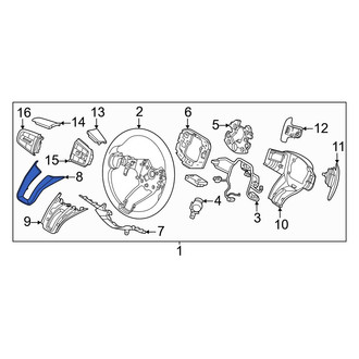 Genesis OE - Front Lower Steering Wheel Trim