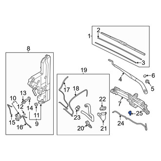 Genesis OE - Front Windshield Washer Nozzle