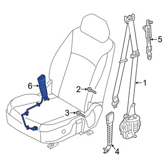 Genesis OE - Center Left Seat Belt Receptacle