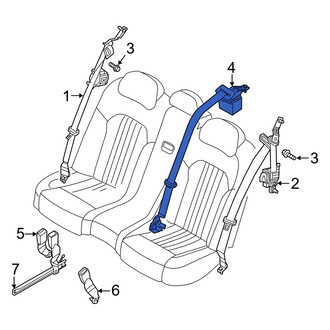 Genesis OE - Center Left Seat Belt Lap and Shoulder Belt