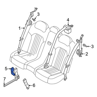 Genesis OE - Rear Right Seat Belt Receptacle
