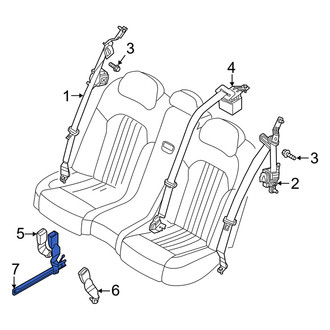 Genesis OE - Center Left Seat Belt Receptacle