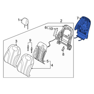 Genesis OE - Front Left Seat Back Panel