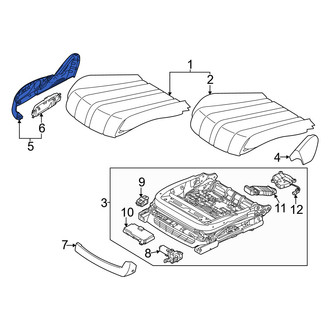 Genesis OE - Front Right Outer Seat Trim Panel