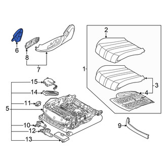 Genesis OE - Front Left Inner Seat Trim Panel