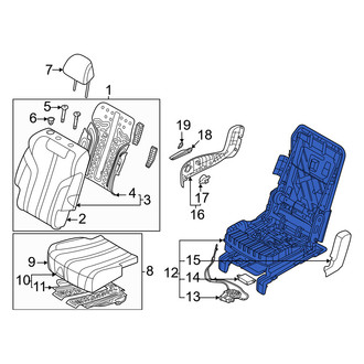Genesis OE - Center Right Seat Frame