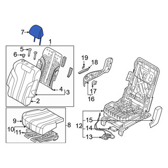 Genesis OE - Center Left Outer Headrest