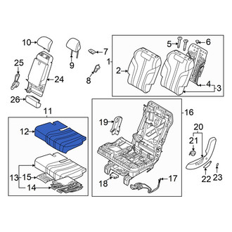 Genesis OE - Center Left Seat Cover