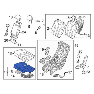 Genesis OE - Center Left Seat Cushion Foam