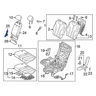 Genesis OE - Rear Seat Armrest Cover