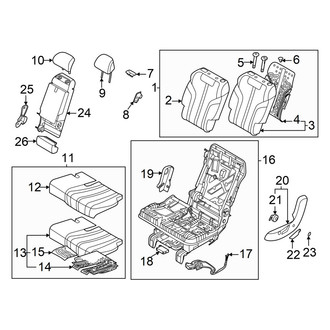 Genesis OE - Center Left Seat Cushion Foam