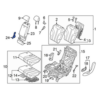Genesis OE - Center Seat Armrest Cover