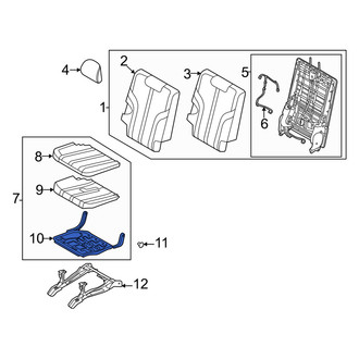 Genesis OE - Center Left Seat Frame