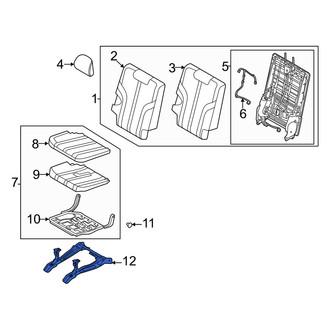 Genesis OE - Rear Left Seat Frame Mounting Base