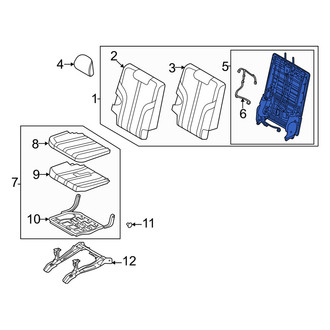 Genesis OE - Front Left Seat Back Frame
