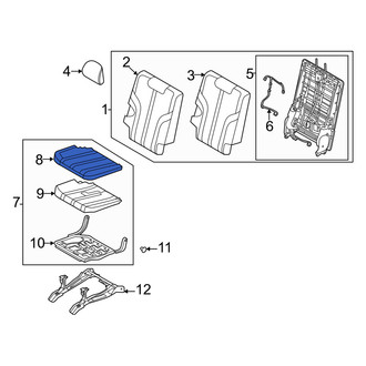 Genesis OE - Center Left Seat Cover